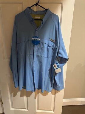Columbia Sky Blue Long Sleeve Sun Shirt